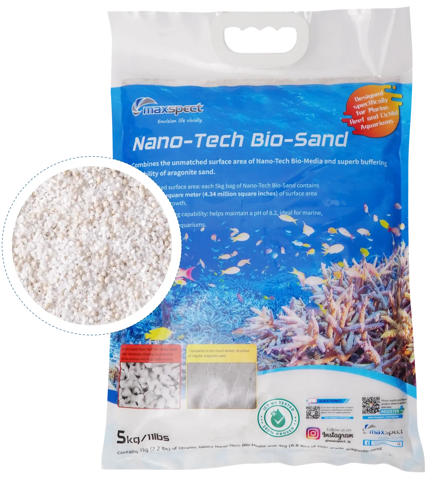 Maxspect Nano Tech Bio-Sand 5 kg Maxspect Nano Tech Bio-Sand 5 kg