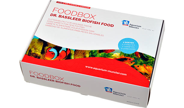 Dr. Bassleer Biofish Food Foodbox 4 x 60 g ,Größe M 0,5 - 0,8 mm