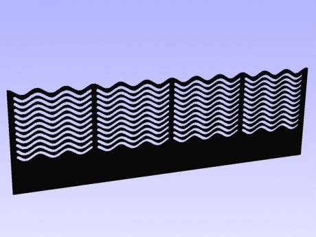 AquaConnect Überlaufkamm 320x100 mm