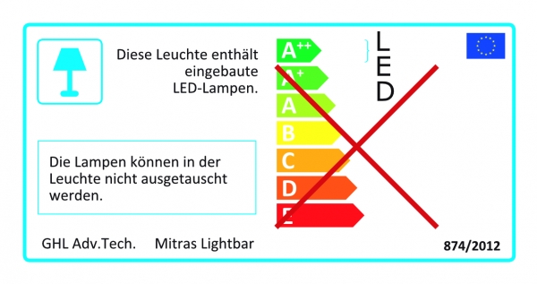 GHL Mitras Lightbar 2 120 Deep Actinic(PL-2072) Silber/Weiß