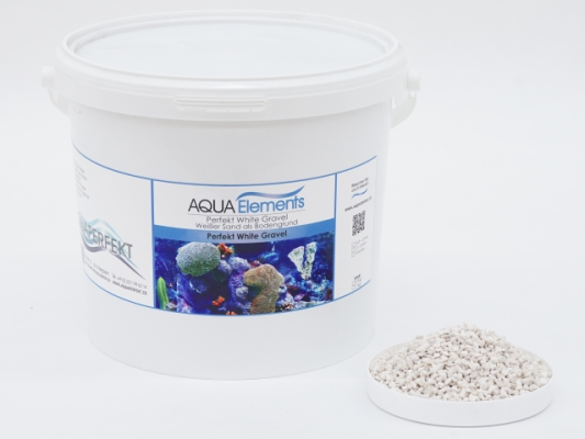 AquaPerfekt White Gravel 3 - 4 mm Bodengrund 5 kg Eimer