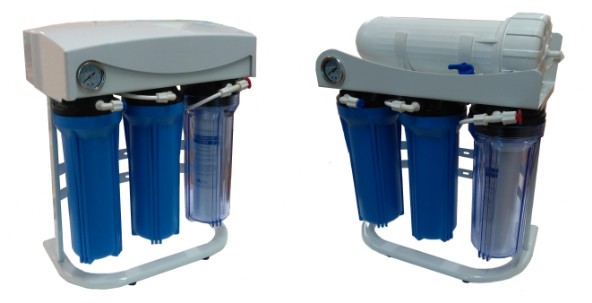 Aquili Osmoseanlage mit 2 Filter 10" + NO3PO4SiO2 Filter 378 l
