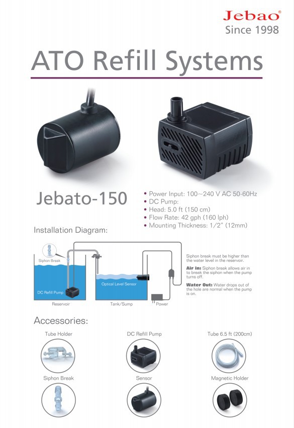 Jebao Jebato-150 automatic refill with optical sensor
