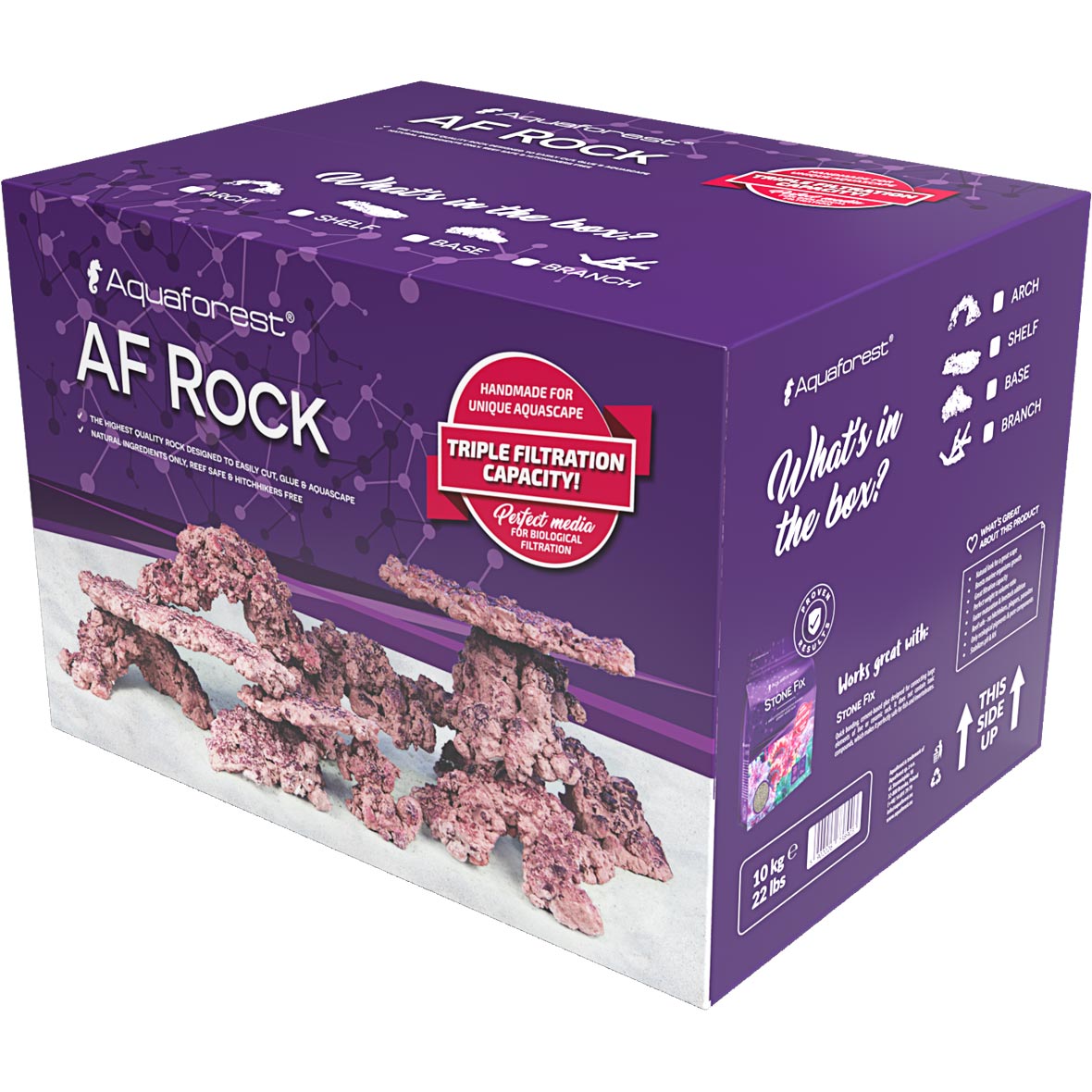 AquaForest Rock Shelf - Platten 18 kg Box AquaForest Rock Shelf - Platten 18 kg Box