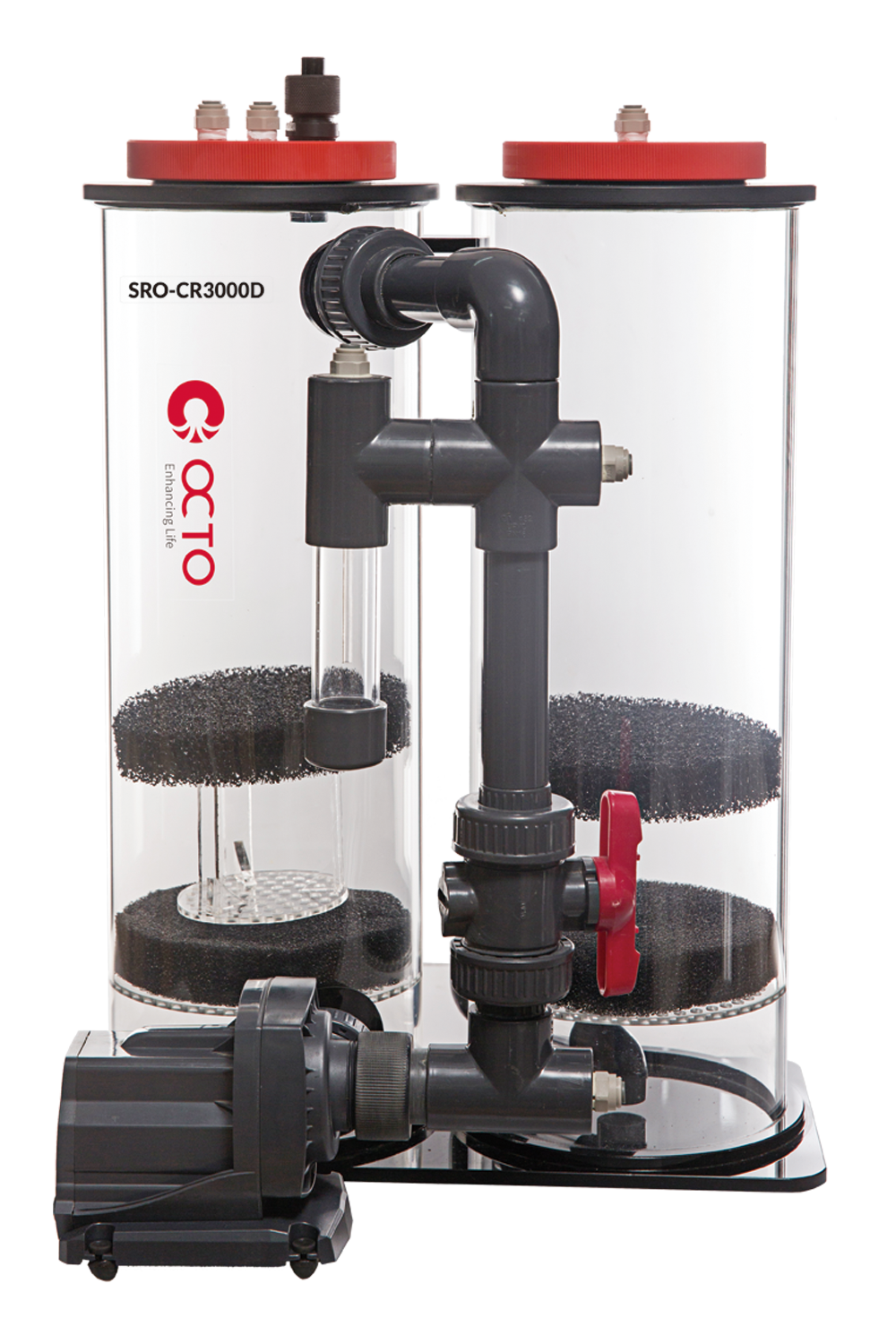 Reef Octopus SCR-CR3000D 2-Kammern Calciumreaktor mit HY-3000W Pumpe Reef Octopus SCR-CR3000D 2-Kammern Calciumreaktor mit HY-3000W Pumpe