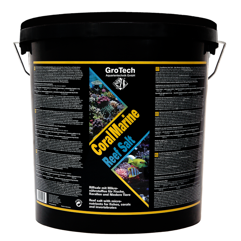 GroTech CoralMarine ReefSalt 21kg für 600 Liter