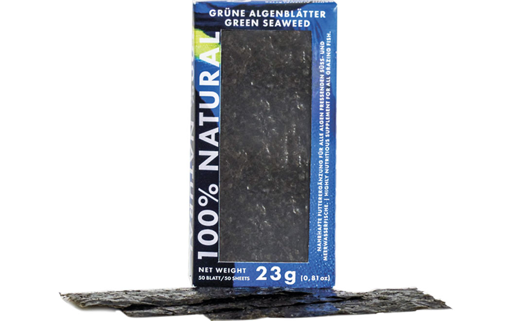 algenblaetter-fischfutter-fauna-marin Green Seaweed 23g