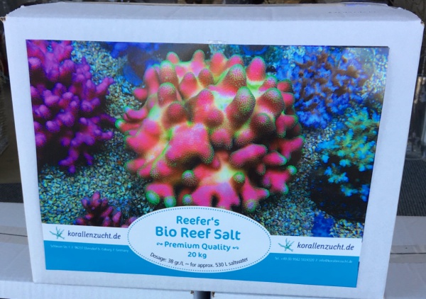 Korallenzucht Reefer´s Bio Reef Salt Premium Quality 20 kg Korallenzucht Reefer´s Bio Reef Salt Premium Quality 20 kg