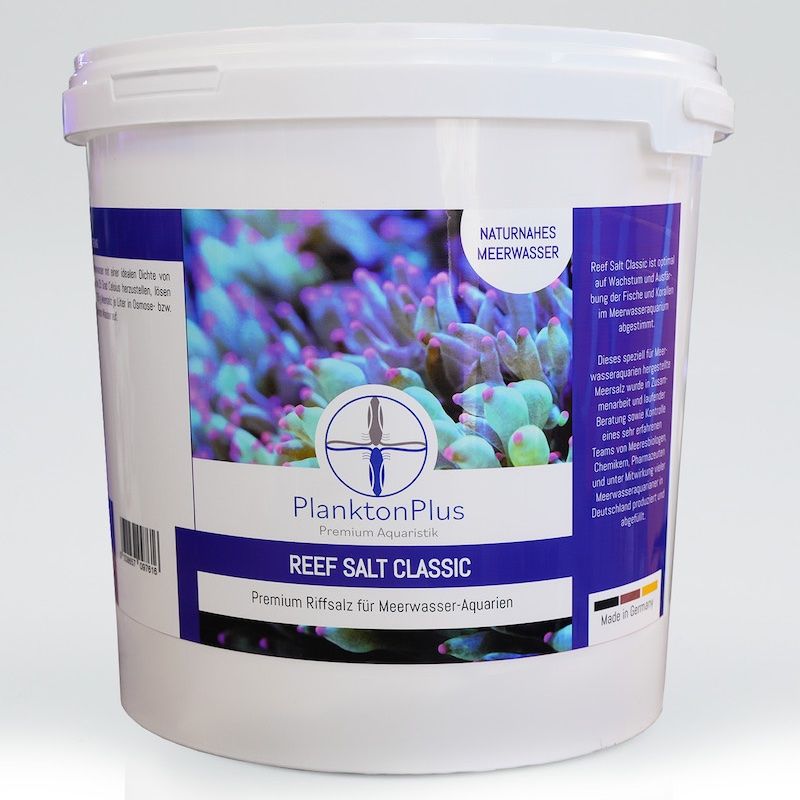 PlanktonPlus Reef Salt Classic 20 kg Premium Riffsalz für Meerwasser-Aquarien 
