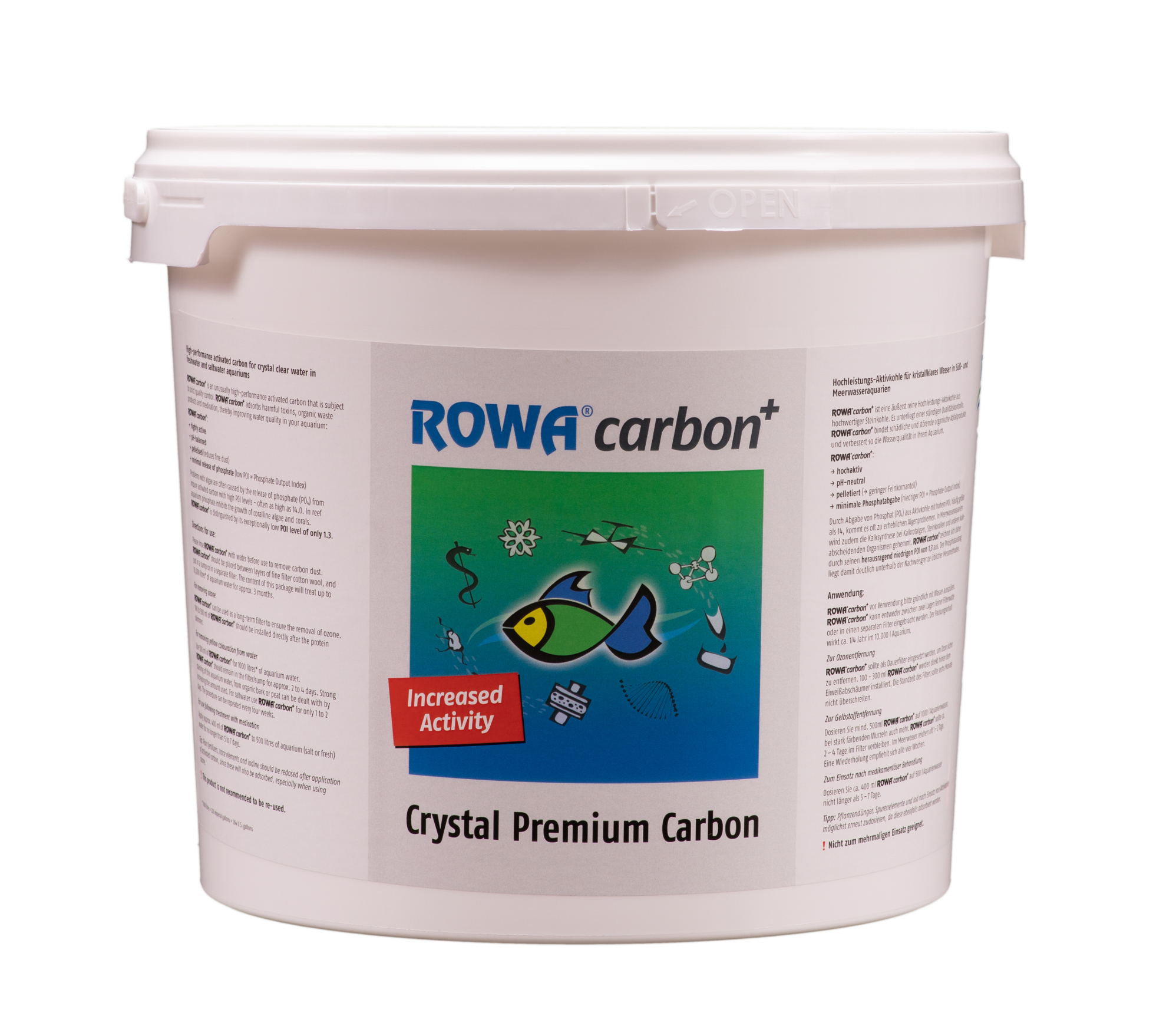ROWAcarbon - pelletierte Aktivkohle 2,25 kg Eimer ROWAcarbon - pelletierte Aktivkohle 2,25 kg Eimer